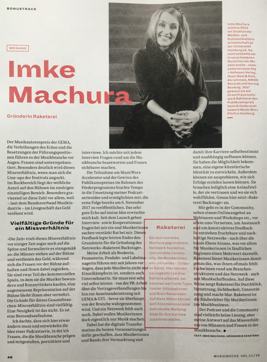 Homepage Musik Woche RAKETEREI